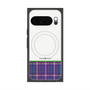 Premium Square Case with Pixelsnap［ CASEPLAY Tartan Check - Purple ］