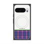 Premium Square Case with Pixelsnap［ CASEPLAY Tartan Check - Purple ］