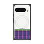 Premium Square Case with Pixelsnap［ CASEPLAY Tartan Check - Purple ］