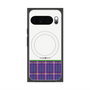 Premium Square Case with Pixelsnap［ CASEPLAY Tartan Check - Purple ］