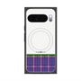 Premium Square Case with Pixelsnap［ CASEPLAY Tartan Check - Purple ］