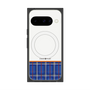 Premium Square Case with Pixelsnap［ CASEPLAY Tartan Check - Blue ］