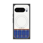 Premium Square Case with Pixelsnap［ CASEPLAY Tartan Check - Blue ］