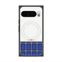 Premium Square Case with Pixelsnap［ CASEPLAY Tartan Check - Blue ］