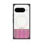 Premium Square Case with Pixelsnap［ CASEPLAY Tartan Check - Pink ］