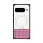 Premium Square Case with Pixelsnap［ CASEPLAY Tartan Check - Pink ］