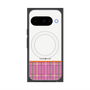 Premium Square Case with Pixelsnap［ CASEPLAY Tartan Check - Pink ］