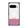 Premium Square Case with Pixelsnap［ CASEPLAY Tartan Check - Pink ］