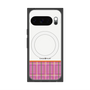 Premium Square Case with Pixelsnap［ CASEPLAY Tartan Check - Pink ］