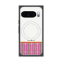 Premium Square Case with Pixelsnap［ CASEPLAY Tartan Check - Pink ］