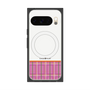 Premium Square Case with Pixelsnap［ CASEPLAY Tartan Check - Pink ］