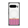 Premium Square Case with Pixelsnap［ CASEPLAY Tartan Check - Pink ］