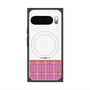 Premium Square Case with Pixelsnap［ CASEPLAY Tartan Check - Pink ］