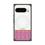 Premium Square Case with Pixelsnap［ CASEPLAY Tartan Check - Pink ］