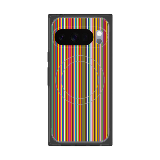 Premium Square Case with Pixelsnap［ Colorful Stripe ］