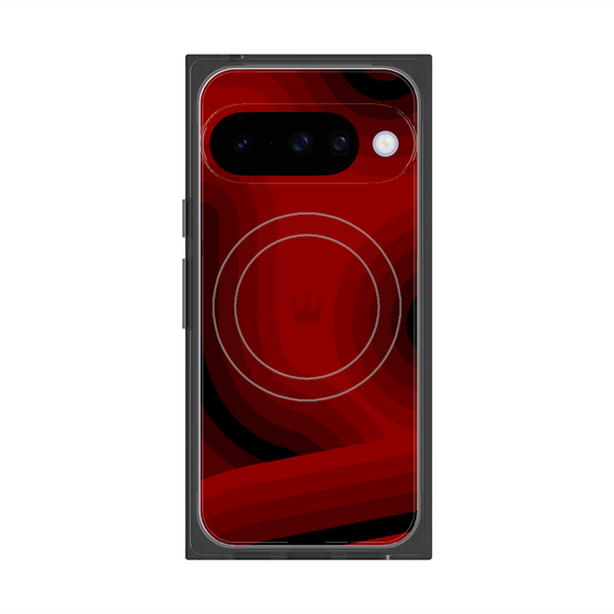 Premium Square Case with Pixelsnap［ CASEPLAY Winding Pattern - Red ］