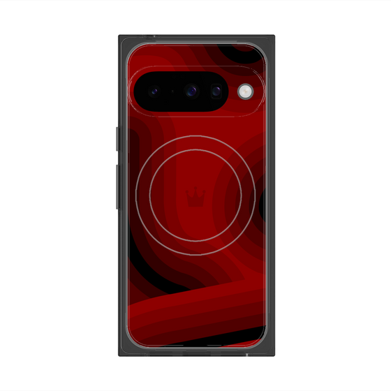 Premium Square Case with Pixelsnap［ CASEPLAY Winding Pattern - Red ］