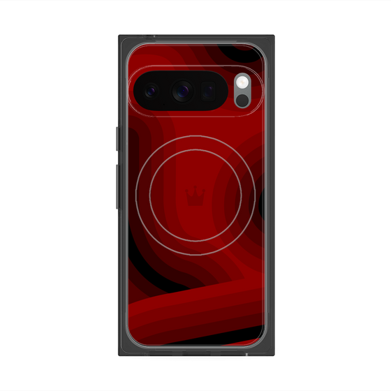 Premium Square Case with Pixelsnap［ CASEPLAY Winding Pattern - Red ］