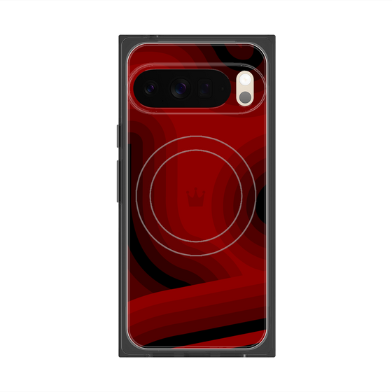 Premium Square Case with Pixelsnap［ CASEPLAY Winding Pattern - Red ］