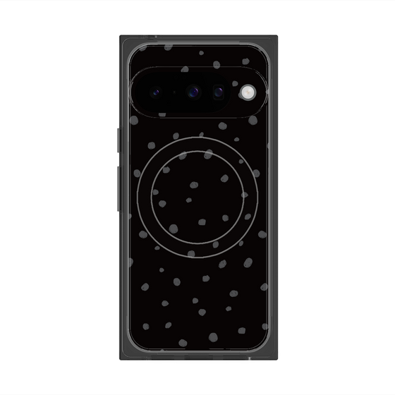 Premium Square Case with Pixelsnap［ Drawing Dot - Black ］