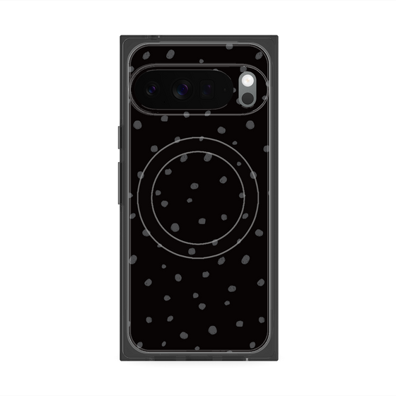 Premium Square Case with Pixelsnap［ Drawing Dot - Black ］