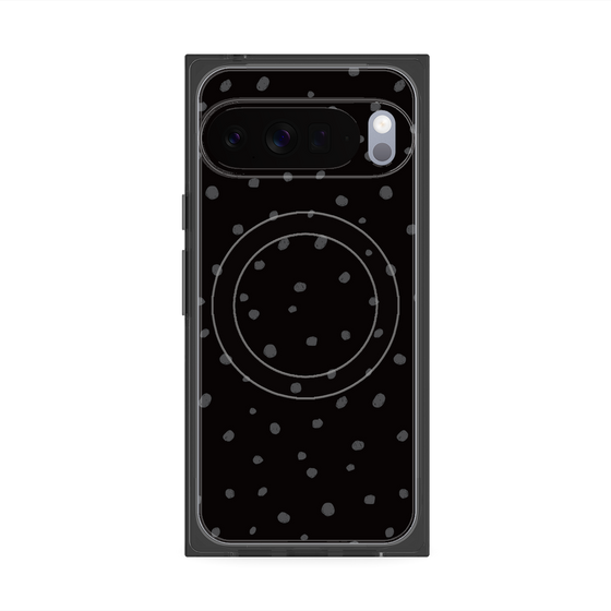 Premium Square Case with Pixelsnap［ Drawing Dot - Black ］