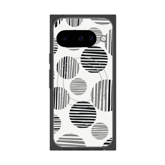 Premium Square Case with Pixelsnap［ Nordic Dot - Black ］