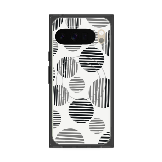 Premium Square Case with Pixelsnap［ Nordic Dot - Black ］