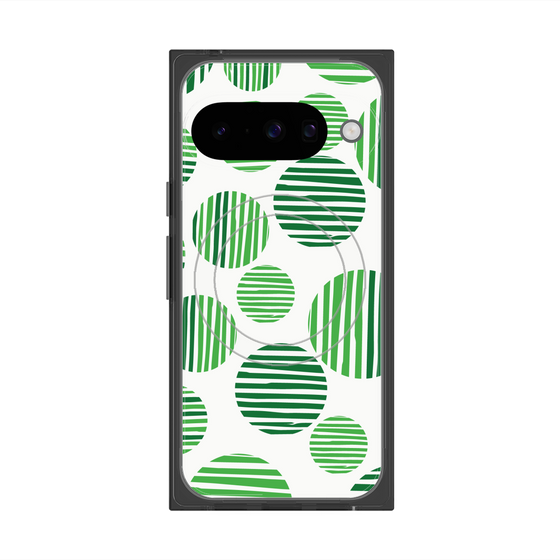 Premium Square Case with Pixelsnap［ Nordic Dot - Green ］