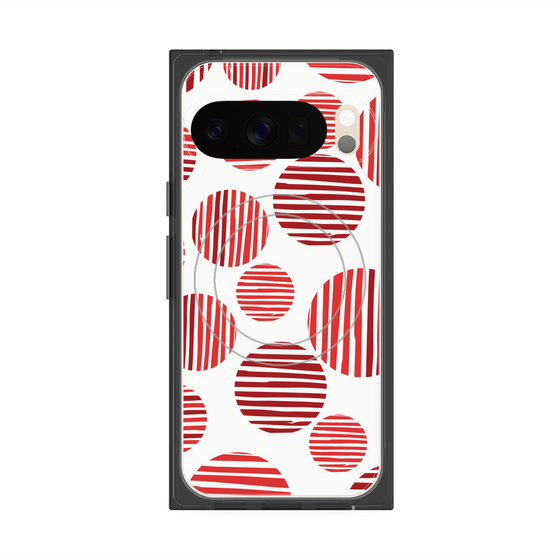 Premium Square Case with Pixelsnap［ Nordic Dot - Red ］