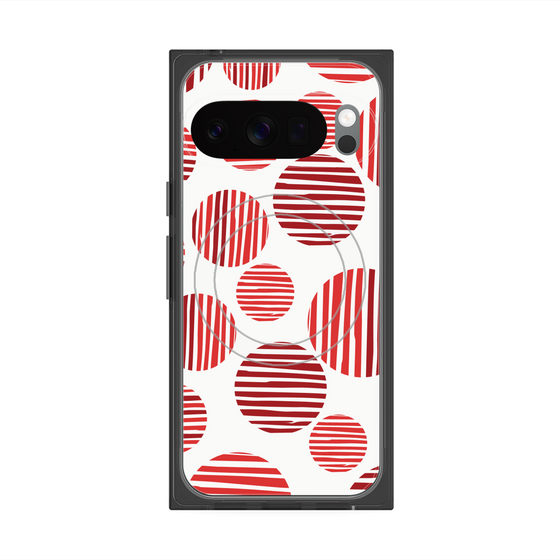 Premium Square Case with Pixelsnap［ Nordic Dot - Red ］