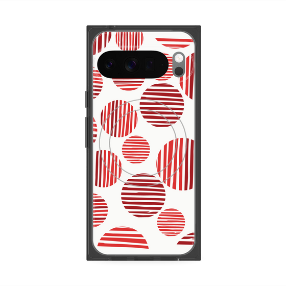 Premium Square Case with Pixelsnap［ Nordic Dot - Red ］
