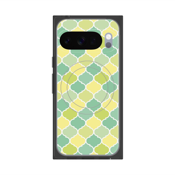 Premium Square Case with Pixelsnap［ Moroccan1 color - Green ］