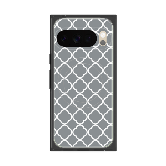 Premium Square Case with Pixelsnap［ Moroccan2 - Gray ］
