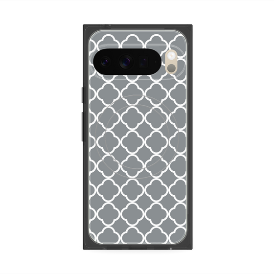 Premium Square Case with Pixelsnap［ Moroccan2 - Gray ］