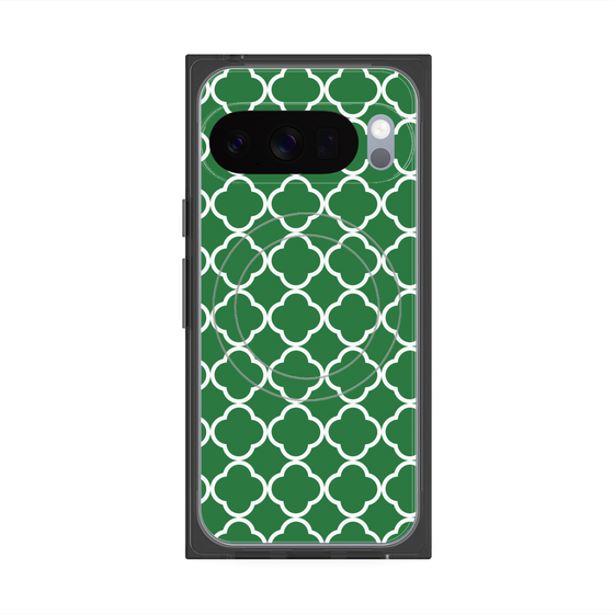 Premium Square Case with Pixelsnap［ Moroccan2 - Green ］