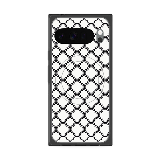 Premium Square Case with Pixelsnap［ Moroccan3 - Black ］