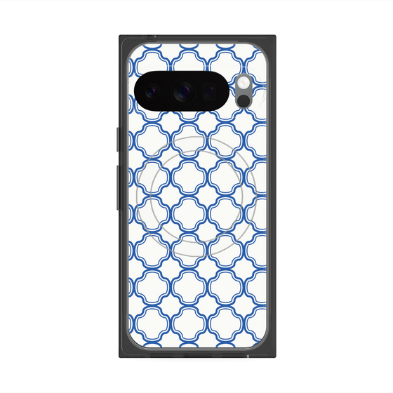 Premium Square Case with Pixelsnap［ Moroccan3 - Blue ］