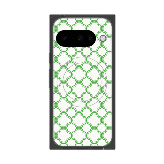 Premium Square Case with Pixelsnap［ Moroccan3 - Green ］