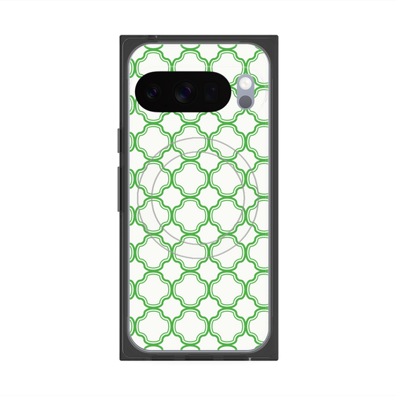 Premium Square Case with Pixelsnap［ Moroccan3 - Green ］