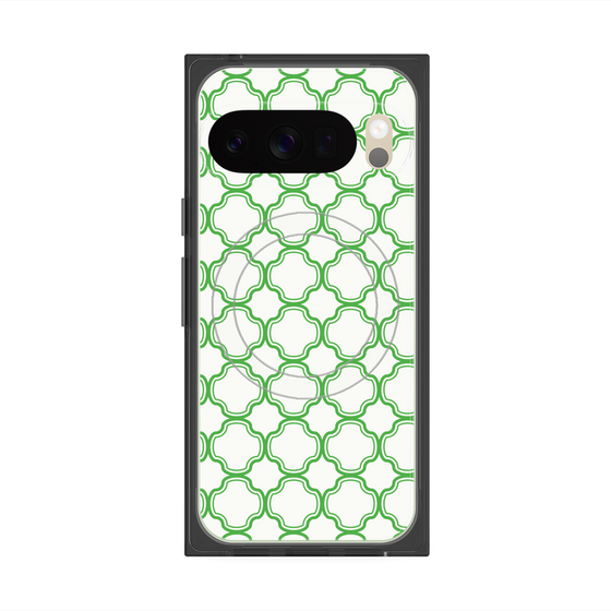 Premium Square Case with Pixelsnap［ Moroccan3 - Green ］
