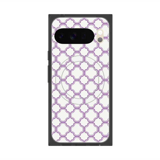 Premium Square Case with Pixelsnap［ Moroccan3 - Purple ］
