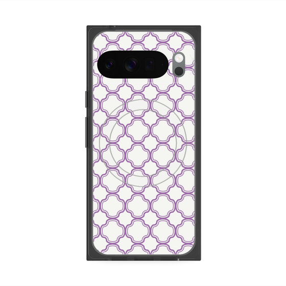 Premium Square Case with Pixelsnap［ Moroccan3 - Purple ］