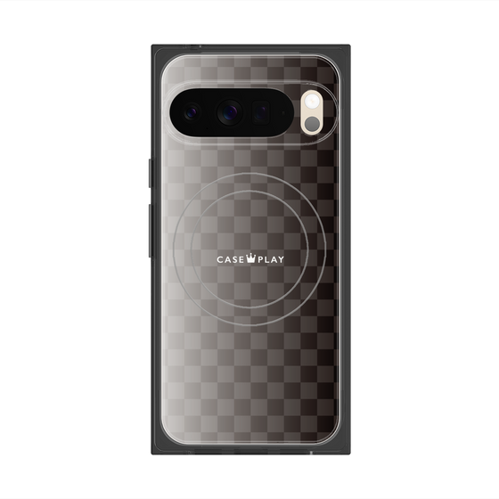 Premium Square Case with Pixelsnap［ CASEPLAY Check - Black ］