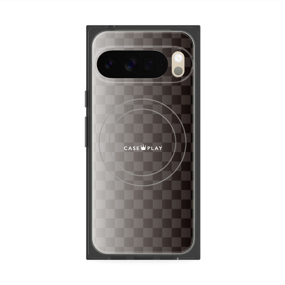 Premium Square Case with Pixelsnap［ CASEPLAY Check - Black ］