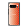 Premium Square Case with Pixelsnap［ CASEPLAY Check - Orange ］