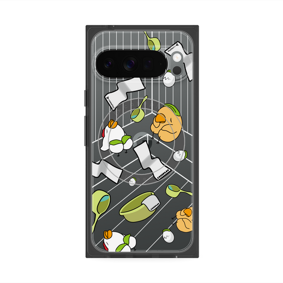 Premium Square Case with Pixelsnap［ Original - Bird Sauna ］