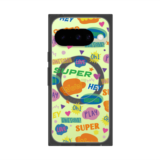 Premium Square Case with Pixelsnap［ Original - Colorful Moji ］