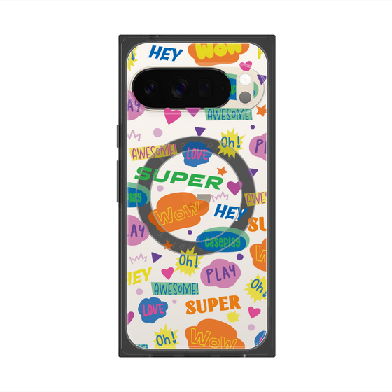 Premium Square Case with Pixelsnap［ Original - Colorful Moji ］