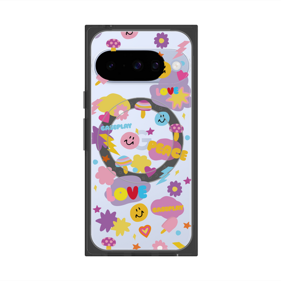 Premium Square Case with Pixelsnap［ Original - LOVE & PEACE ］